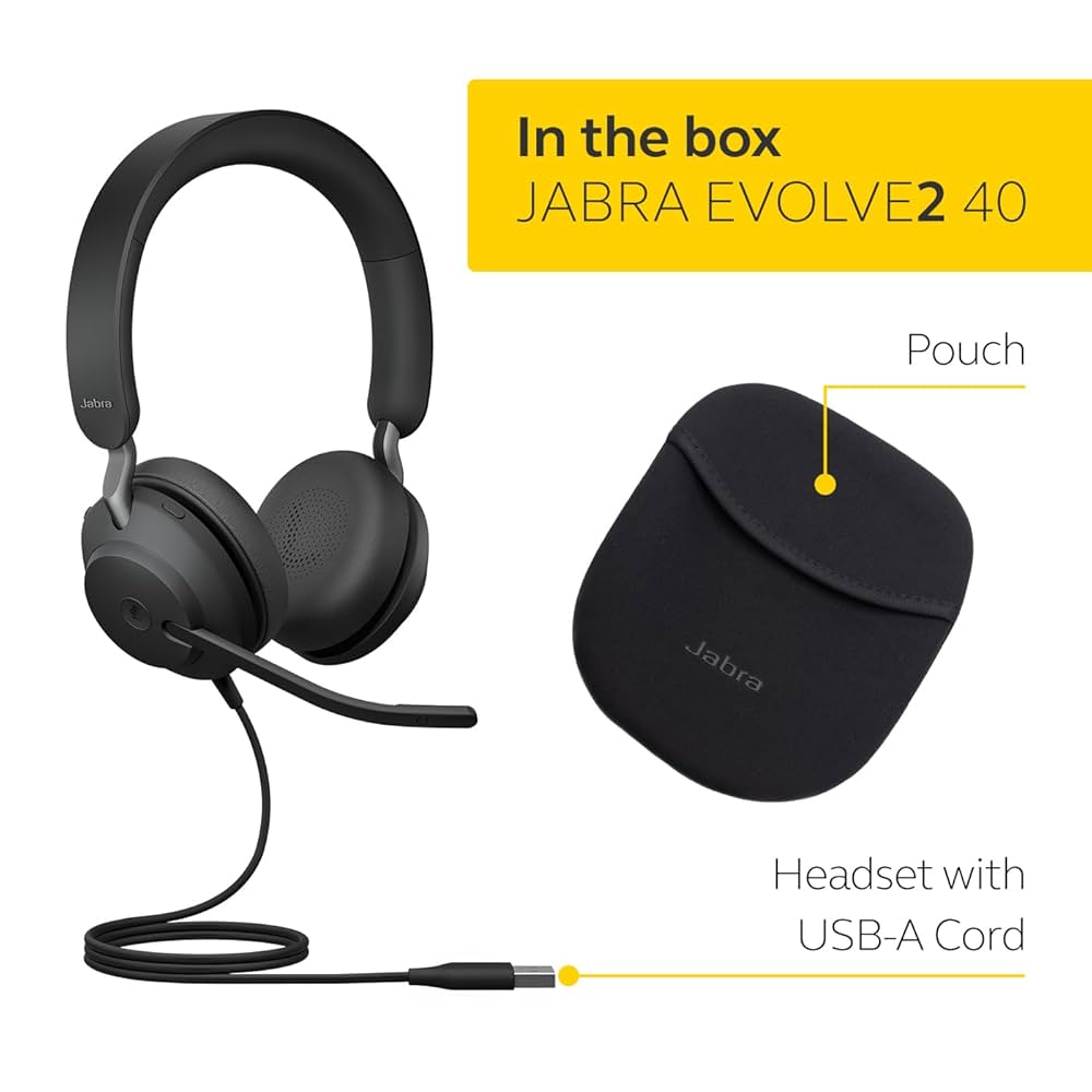 Amazon.com: Jabra Evolve2 40 SE Wired Stereo Noise